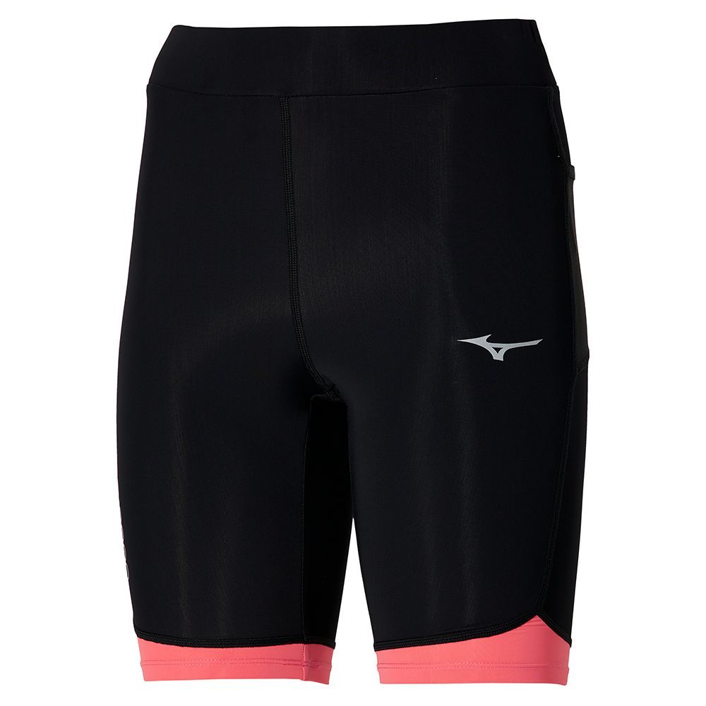 Mizuno Bg3000 Mid Leggings Dame Svarte Korall | OBXTIG835