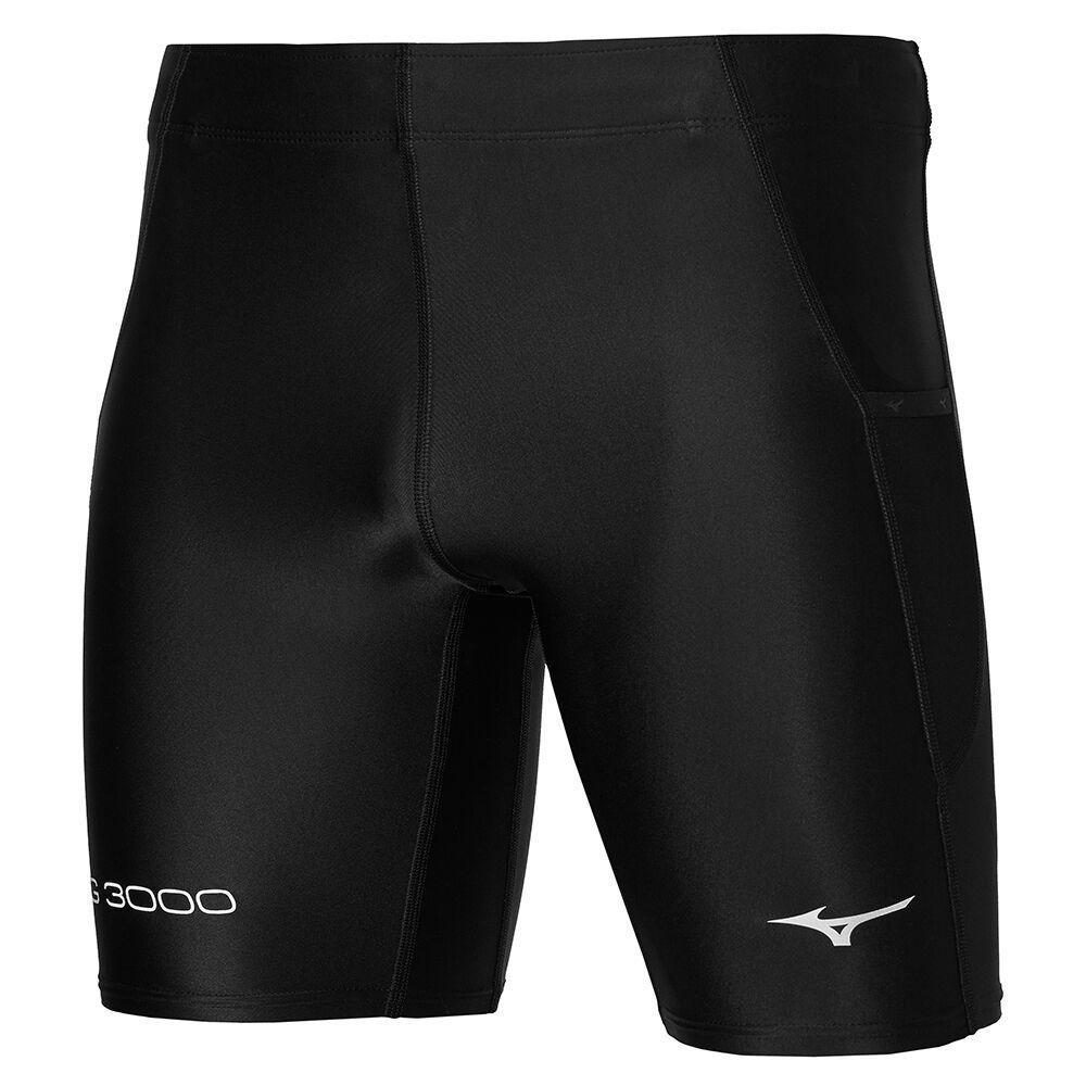Mizuno Bg3000 Mid Løpetights Herre Svarte | LJZOCV413