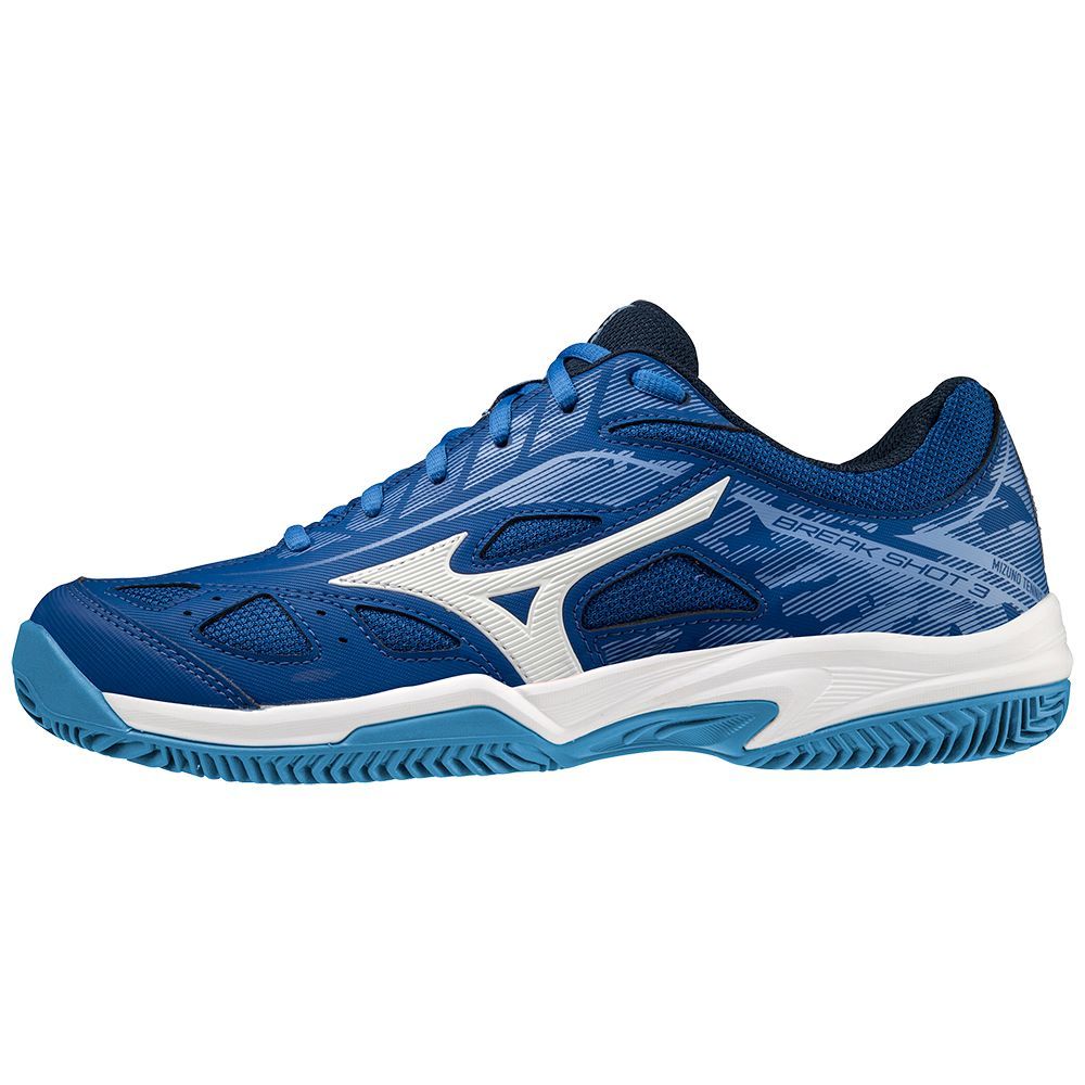 Mizuno Breakshot 3 Cc Tennissko Herre Blå | MBJDQI974