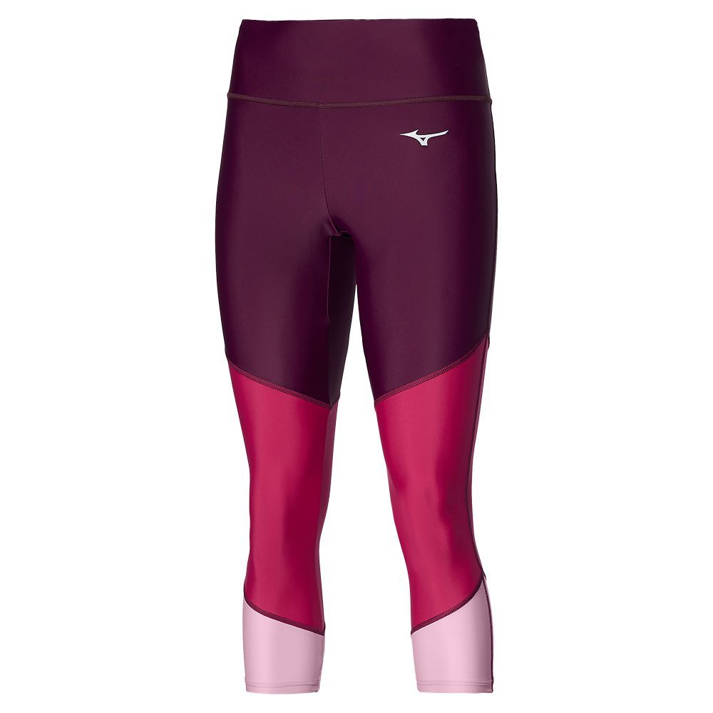 Mizuno Core 3/4 Leggings Dame Rød | UBGAQN682