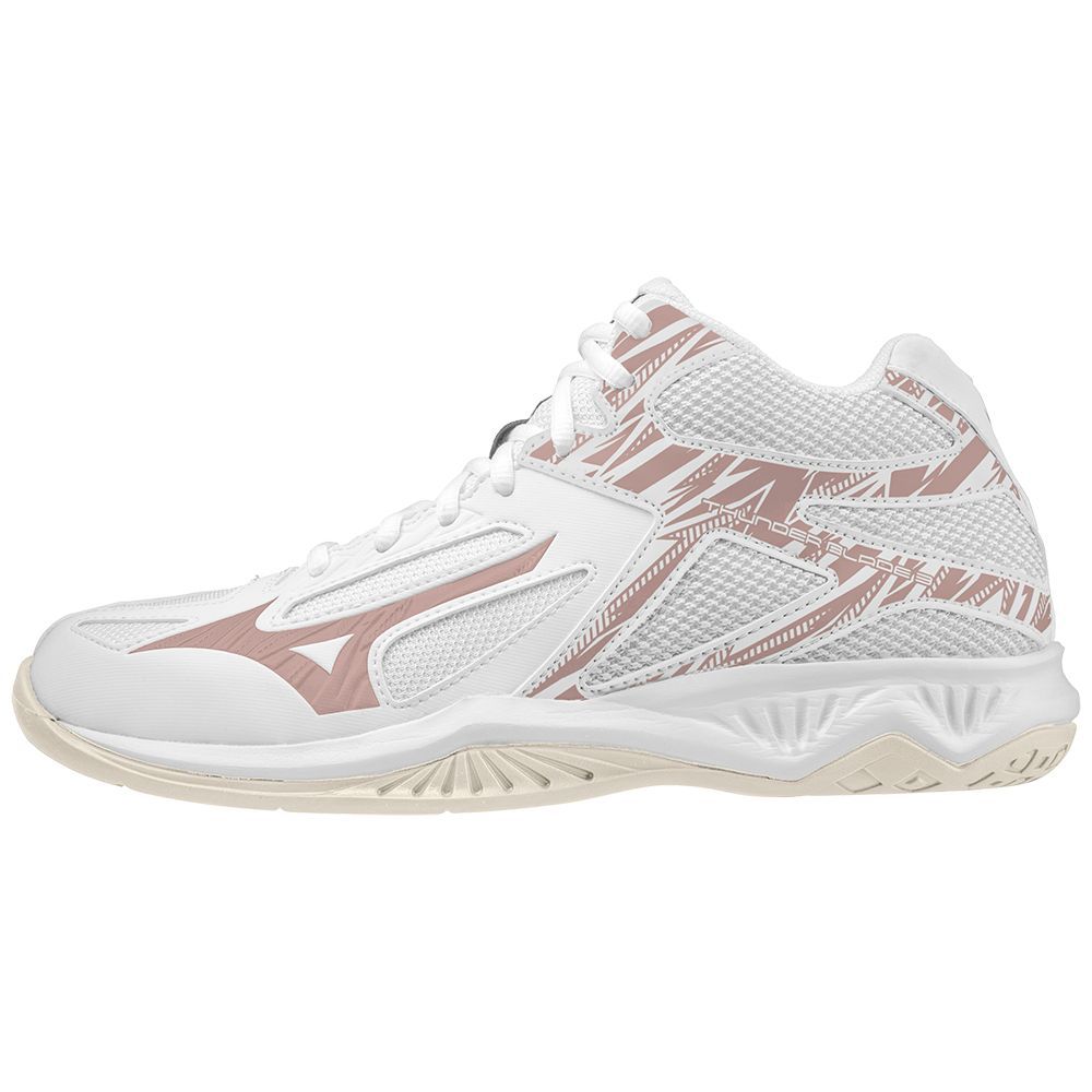 Mizuno Thunder Blade 3 Mid Håndballsko Dame Hvite | TNMOSV083