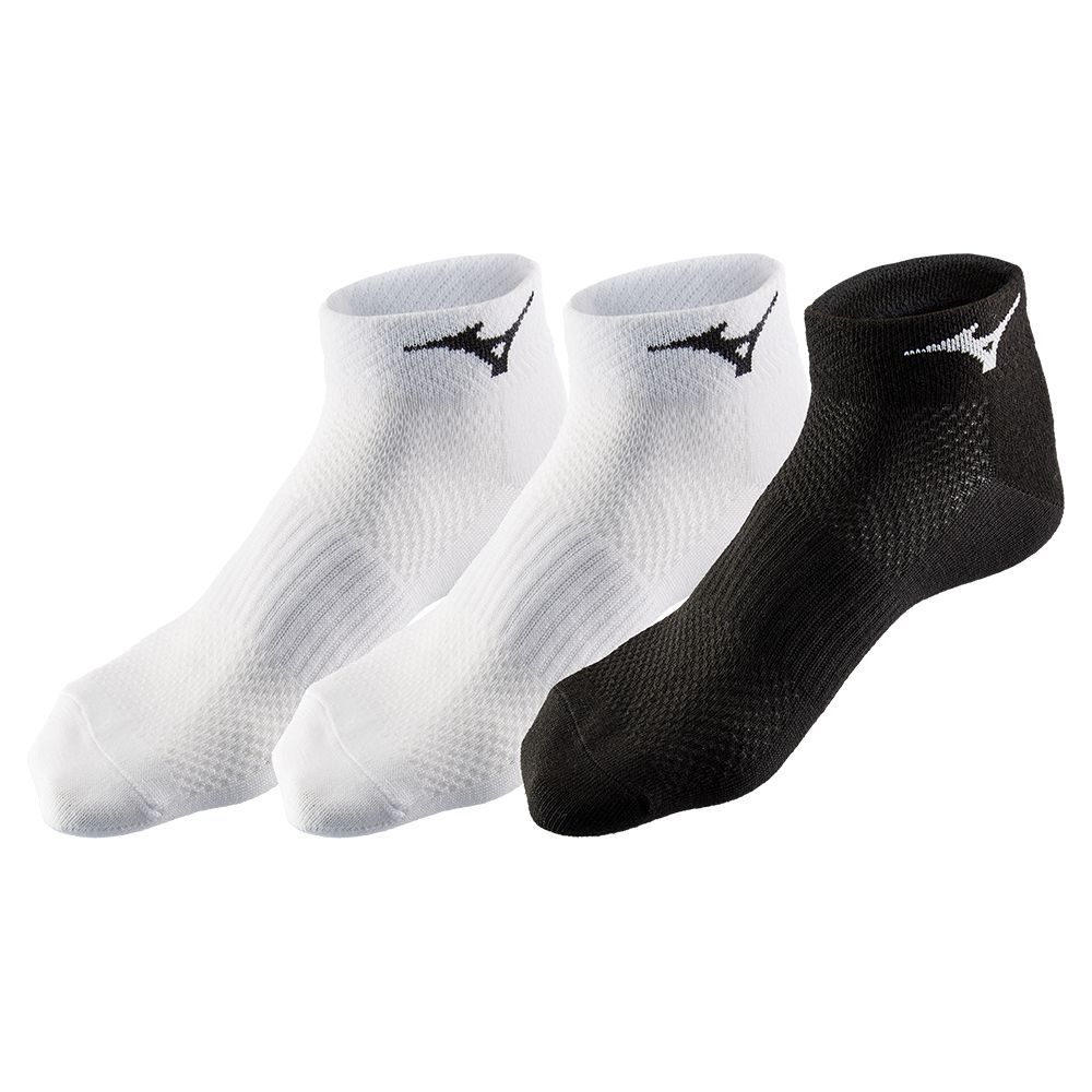 Mizuno Training Mid 3p Sokker Dame Hvite Hvite Svarte | SIWXBE860