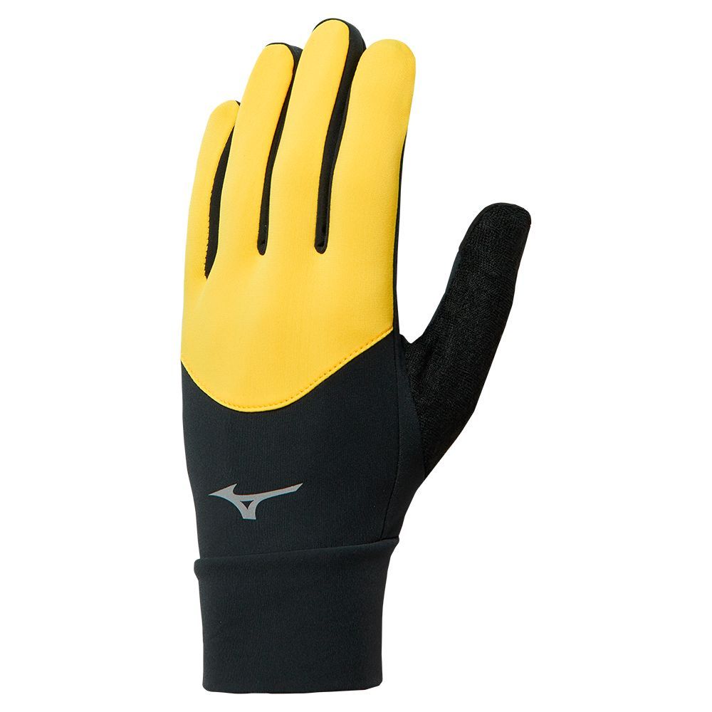 Mizuno Warmalite Hansker Dame Svarte Gul | ZCKDYB201