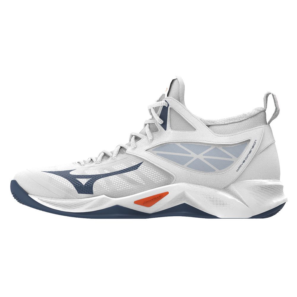 Mizuno Wave Dimension Mid Volleyballsko Dame Hvite | BQDYZM843