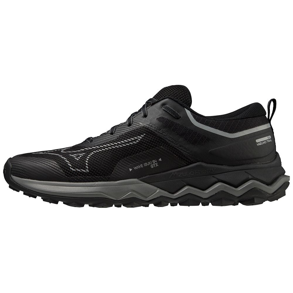 Mizuno Wave Ibuki 4 Gtx Trail Løpesko Herre Svarte Metal Grå Mørke Grå | TCZXLY589