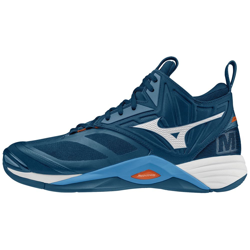Mizuno Wave Momentum 2 Mid Volleyballsko Dame Blå | NULGXP743