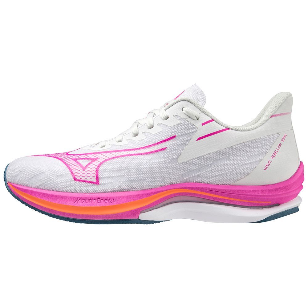 Mizuno Wave Rebellion Sonic Løpesko Dame Hvite Blå | GZDRAO281
