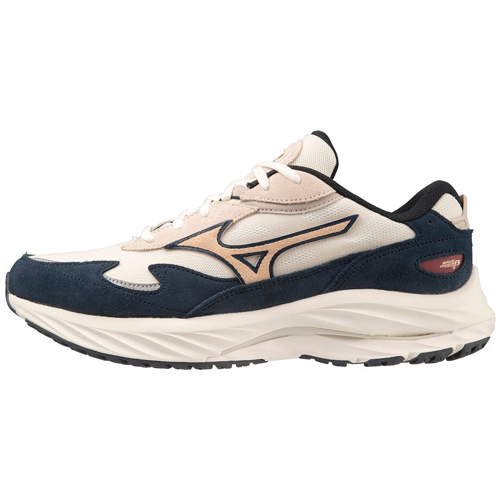 Mizuno Wave Rider Sneakers Dame Hvite Brune Blå | TMGFUN638