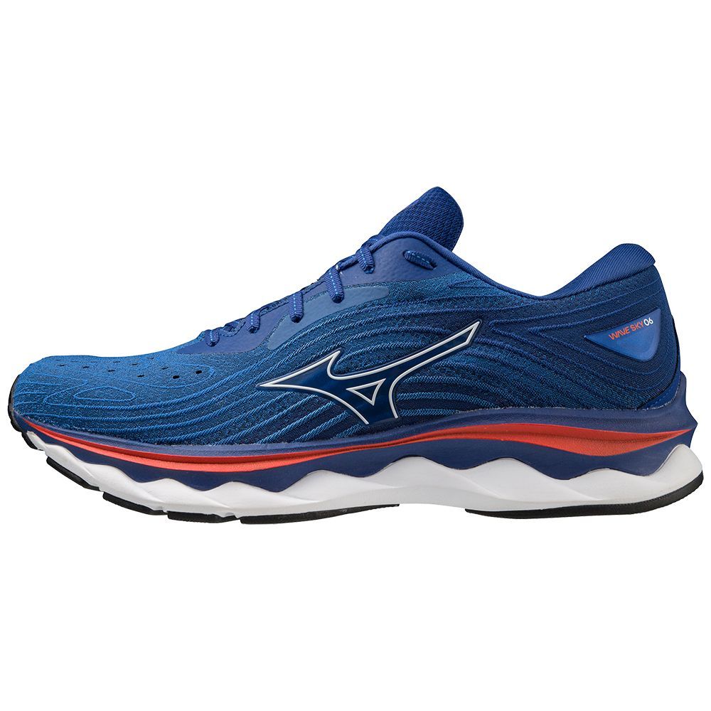 Mizuno Wave Sky 6 Løpesko Herre Hvite Rosa | JBGYCL038