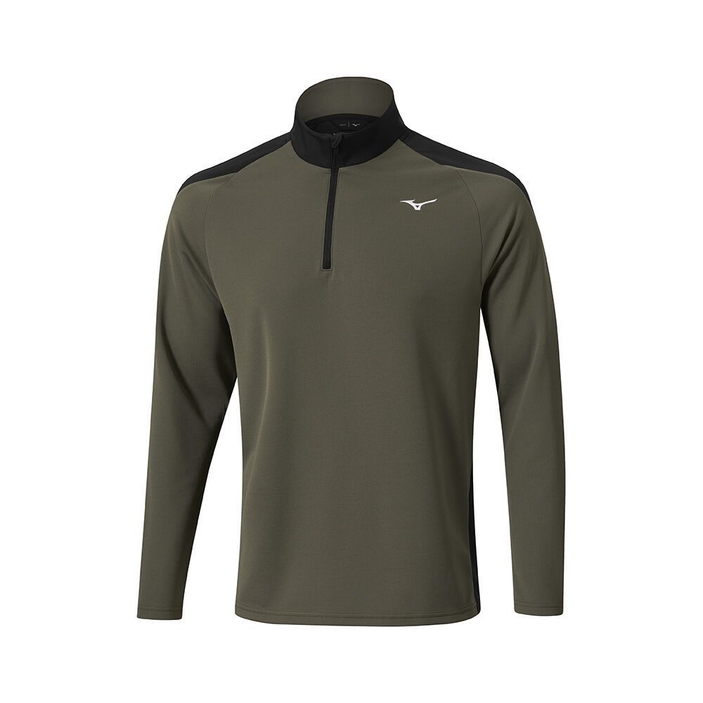 Mizuno Winter Breeze 1/4 Zip Topper Herre Turkis Grønn | BWSJYV230