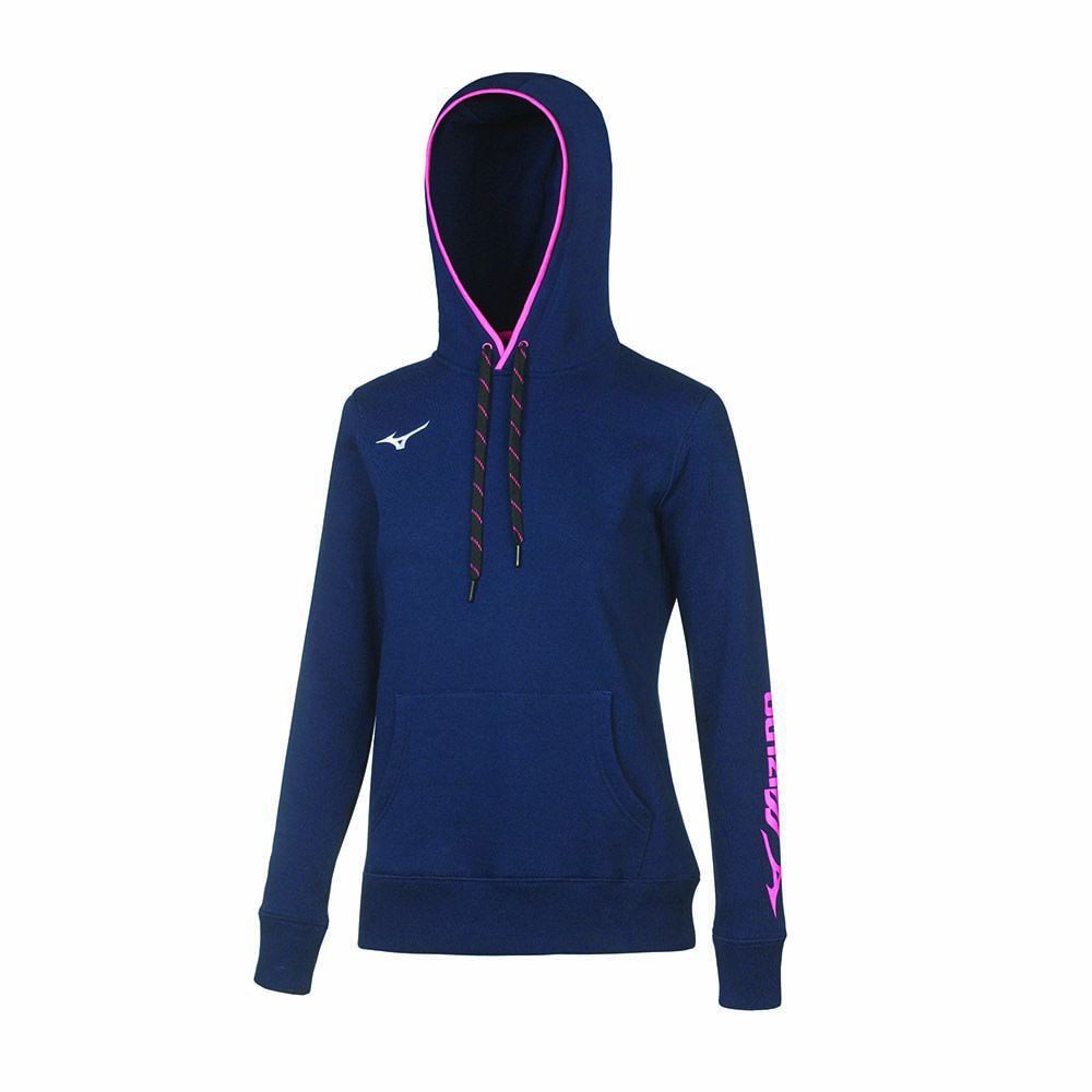 Mizuno Wom Sweat Hoodie Topper Dame Blå | XDZPOE437